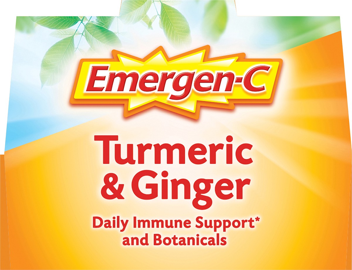 slide 5 of 9, Emergen-C Citrus Ginger Turmeric & Ginger 18 ea, 18 ct