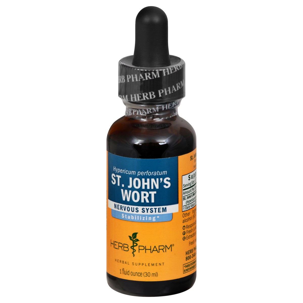 slide 6 of 9, Herb Pharm St. John''s Wort Nervous System Liquid Extract 1 oz, 1 oz