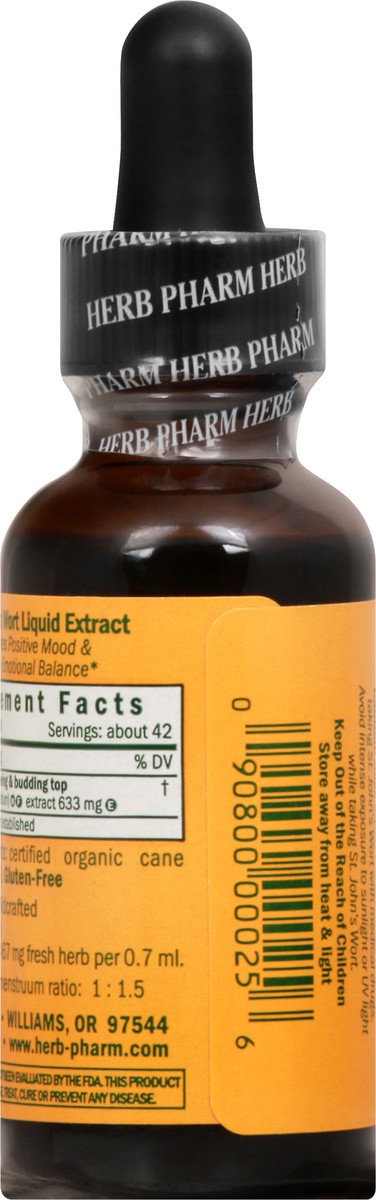 slide 3 of 9, Herb Pharm St. John''s Wort Nervous System Liquid Extract 1 oz, 1 oz