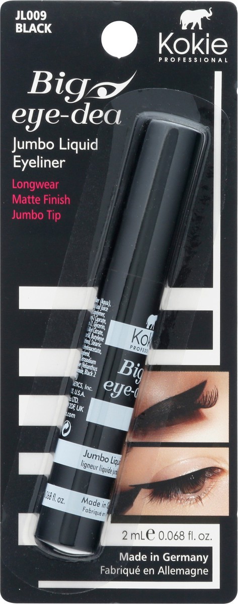 slide 11 of 13, Kokie Black JL009 Jumbo Liquid Big Eye-Dea Eyeliner 0.068 fl oz, 1 ct