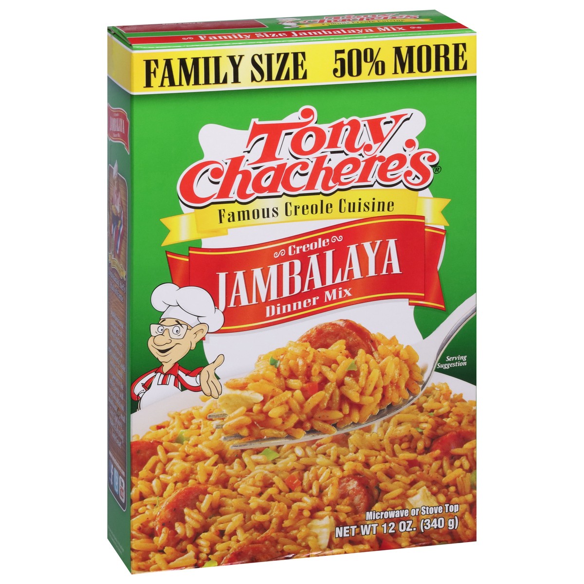 slide 12 of 14, Tony Chachere's Creole Jambalaya Dinner Mix 12 oz, 12 oz