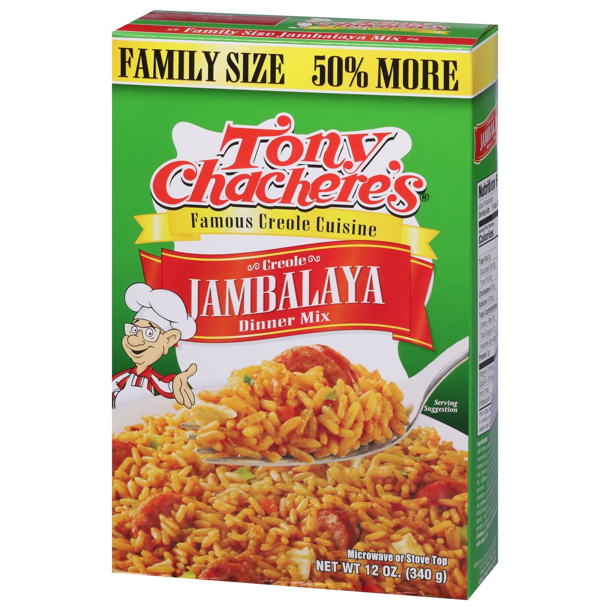 slide 11 of 14, Tony Chachere's Creole Jambalaya Dinner Mix 12 oz, 12 oz