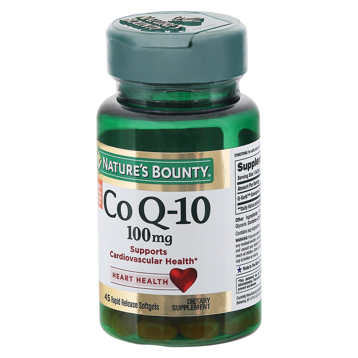 slide 3 of 9, Nature's Bounty 100 Mg Coq10 Soft Gels, 45 ct