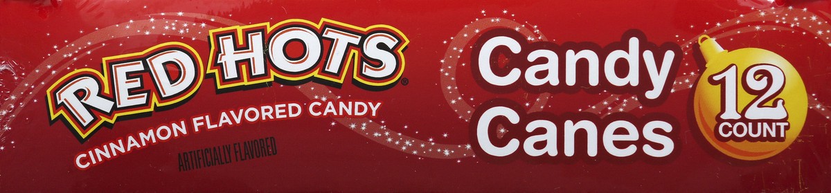 slide 3 of 10, Red Hots Candy Canes 12 ea, 12 ct