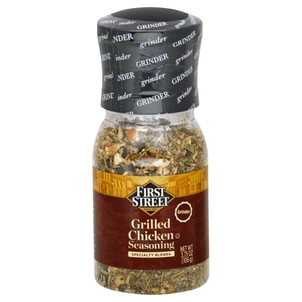 slide 1 of 1, First Street Chicken Seasoning Grinder, 3.75 oz