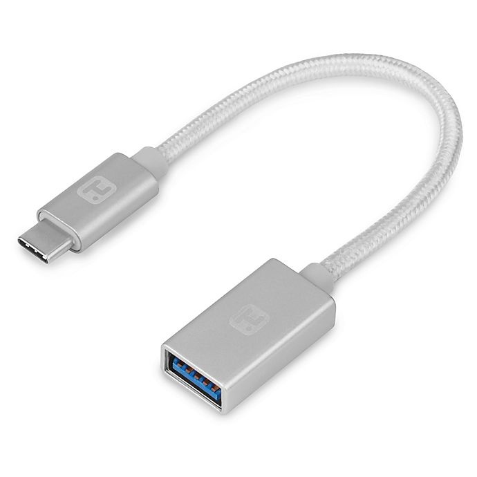 slide 1 of 1, iHome USB Type-C to USB-A Adapter, 6 in