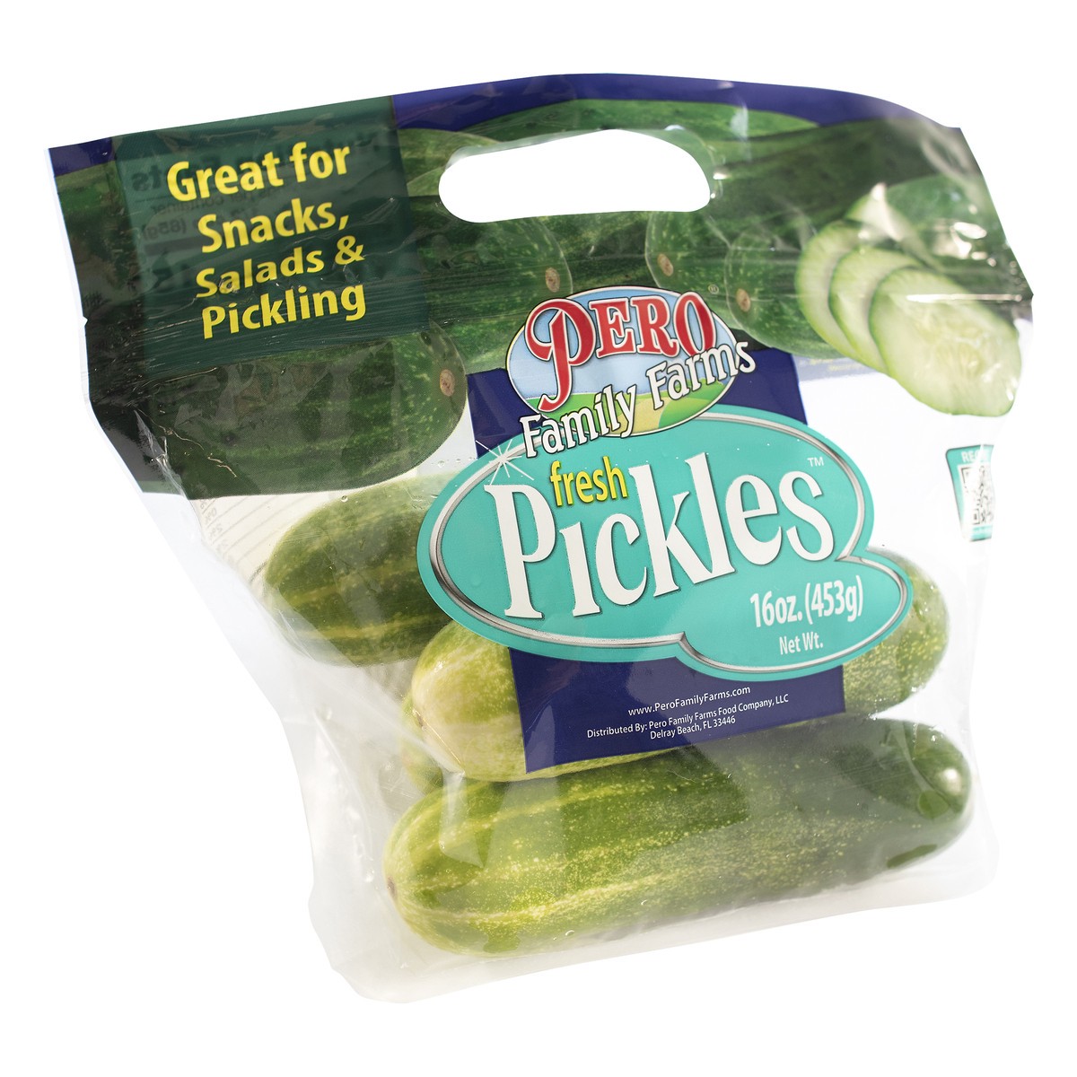 slide 6 of 9, Pero Family Farms Pero Farms Fresh Pickles, 16 oz