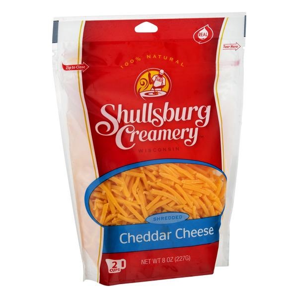 Shullsburg Creamery Shredded Cheddar Cheese 8 oz Shipt