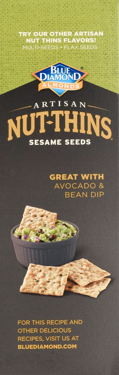 slide 7 of 9, Blue Diamond Artisan Nut Thins Crackers, Sesame Seed, 4.25oz Box, 4.25 oz