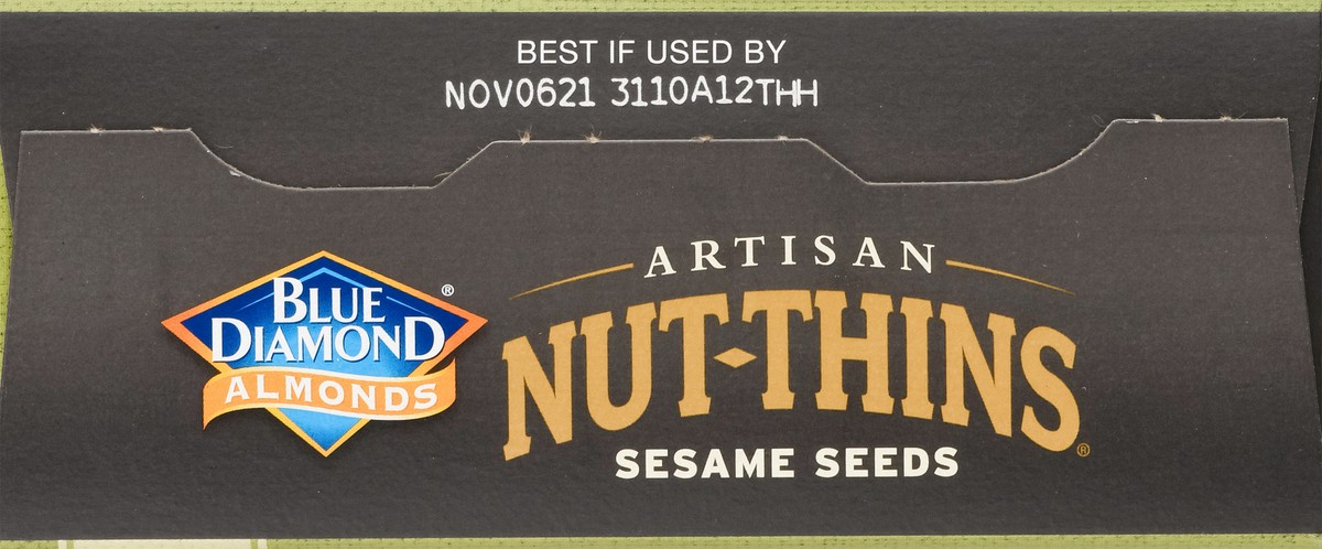 slide 9 of 9, Blue Diamond Artisan Nut Thins Crackers, Sesame Seed, 4.25oz Box, 4.25 oz