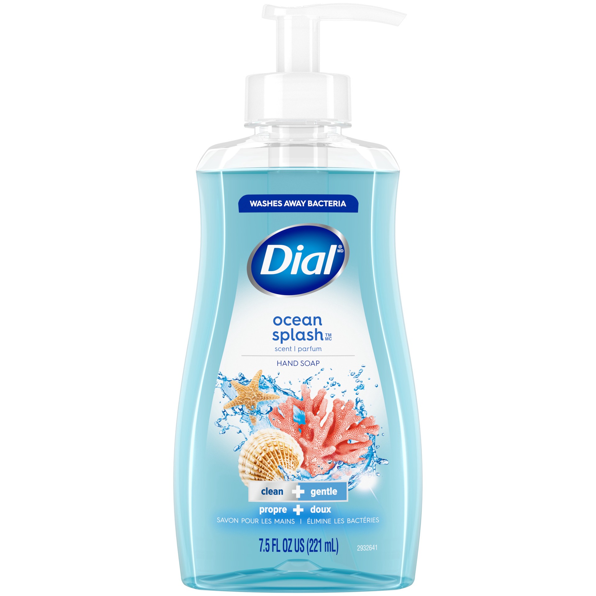 slide 1 of 5, Dial Liquid Hand Soap, Ocean Splash, 7.5 fl oz, 7.50 fl oz