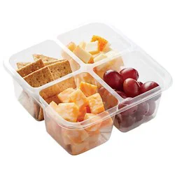 H-E-B Meal Simple Cheese Wheat Crisps and Grapes Snack Tray