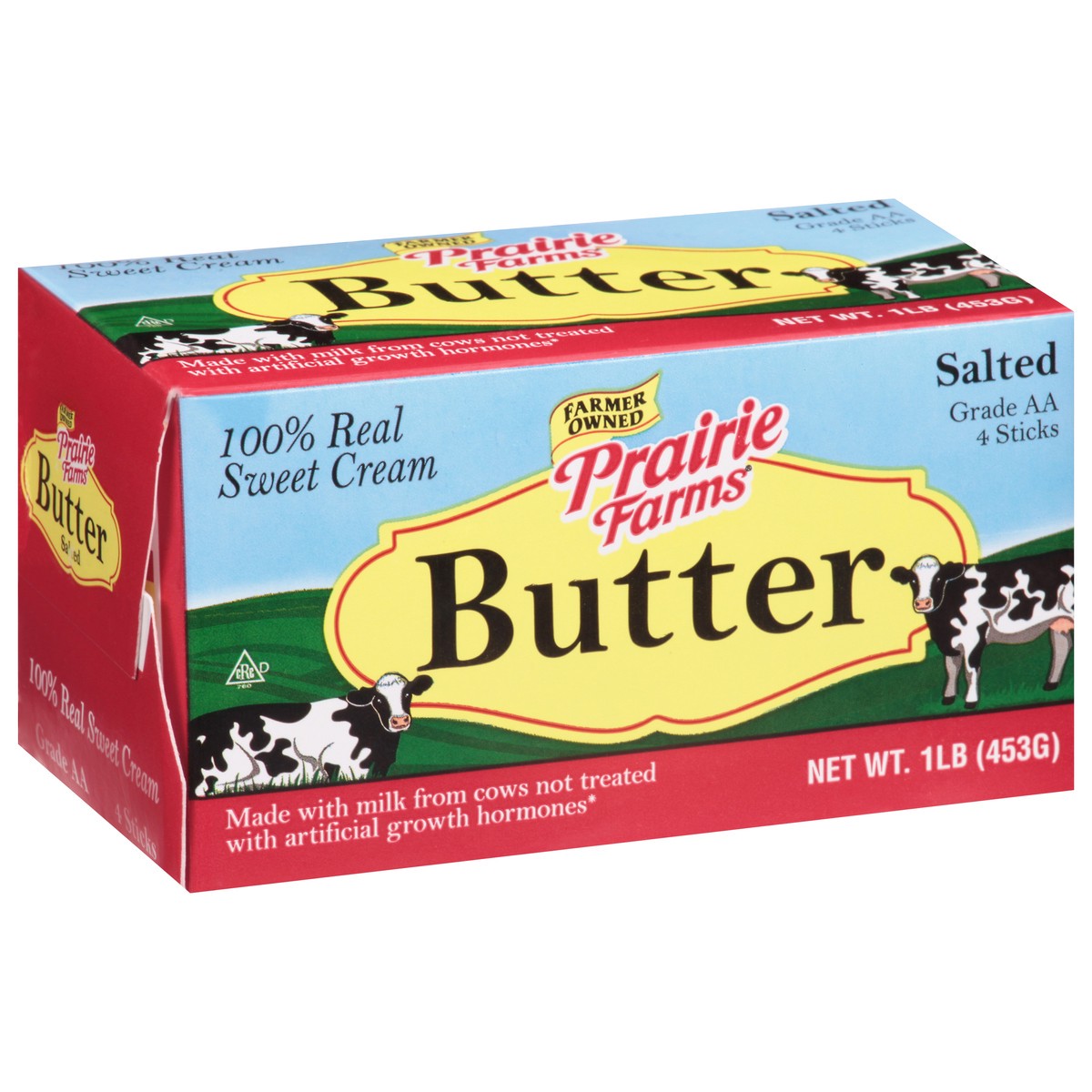 slide 5 of 13, Prairie Farms Salted Butter 4 ea, 16 oz