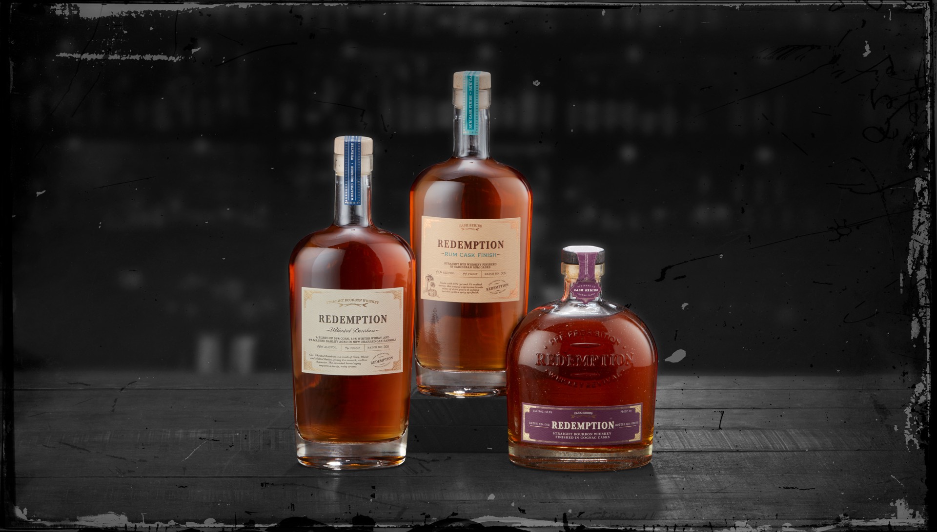 slide 5 of 6, Redemption Straight Bourbon Cognac Cask Finish, 750ml, 750 ml