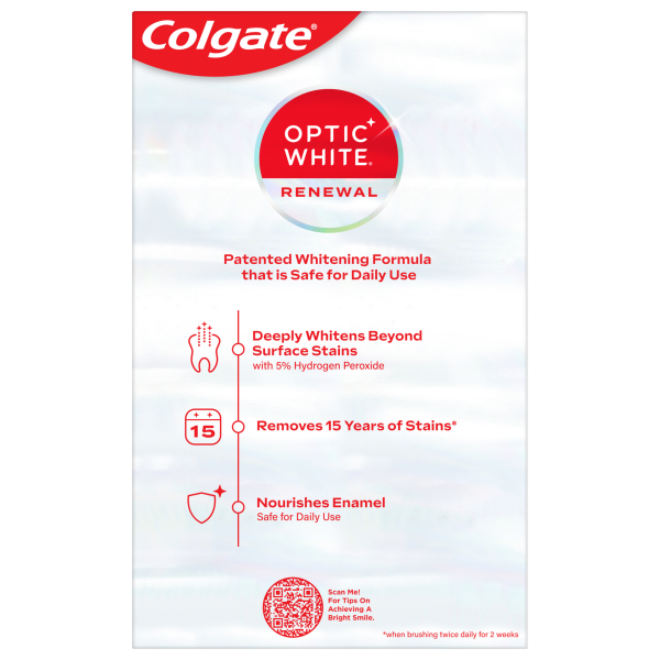 slide 9 of 17, Colgate Optic White Renewal Teeth Whitening Toothpaste Pk., 2 ct