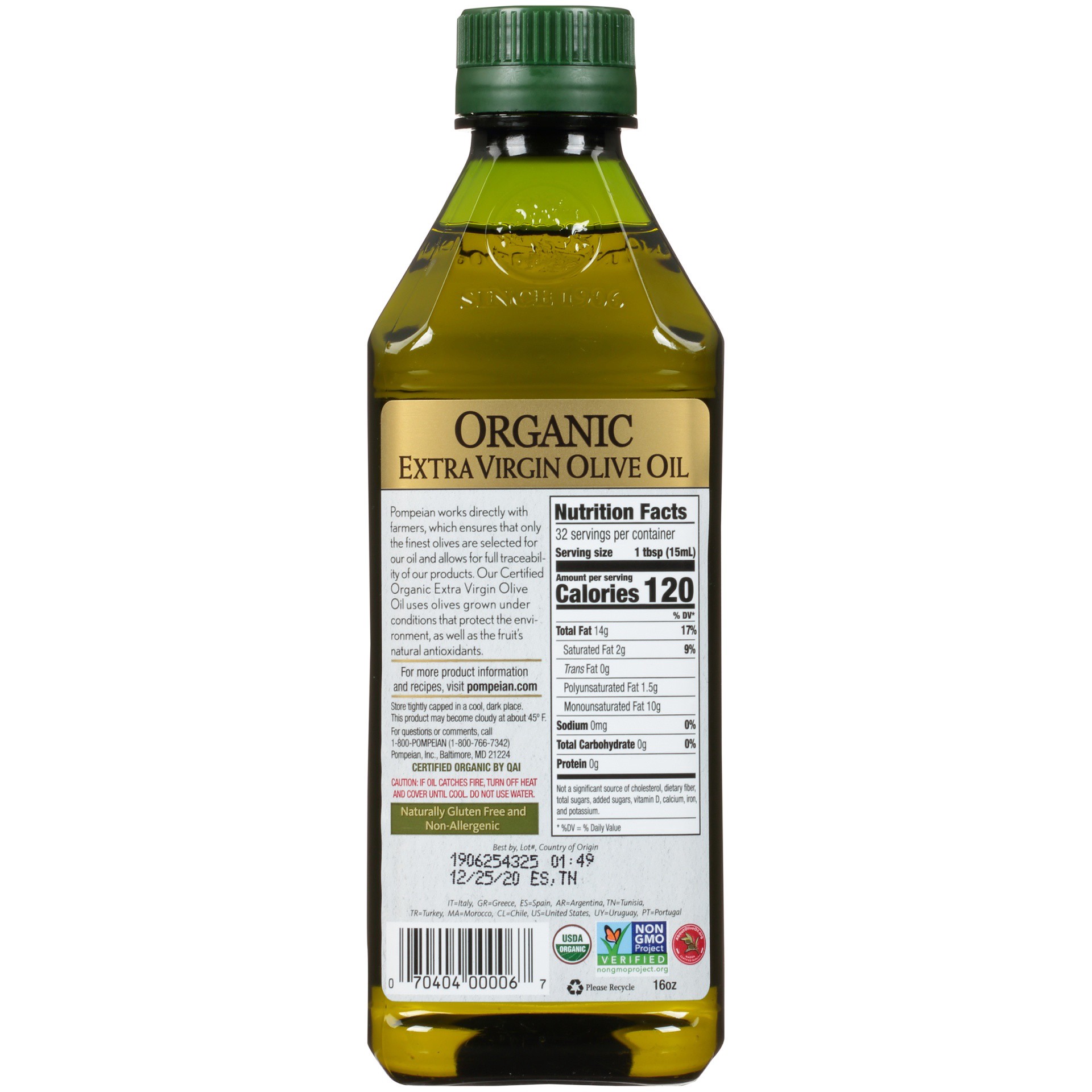 slide 4 of 5, Pompeian Organic Robust Extra Virgin Olive Oil 16 oz, 16 oz