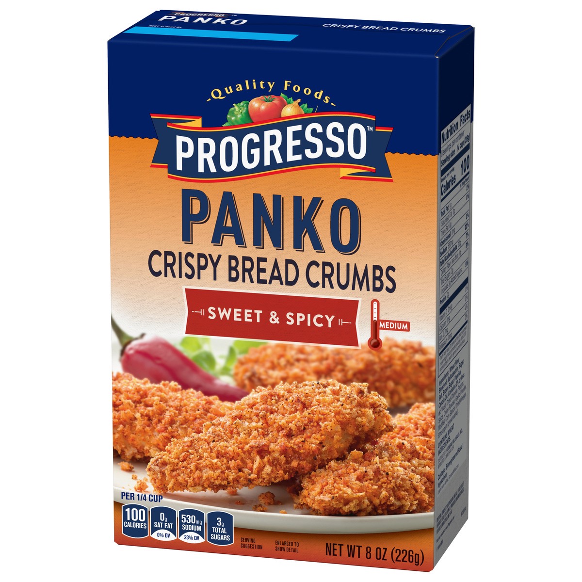 slide 2 of 14, Progresso Sweet & Spicy Panko Crispy Breadcrumbs, 8 oz