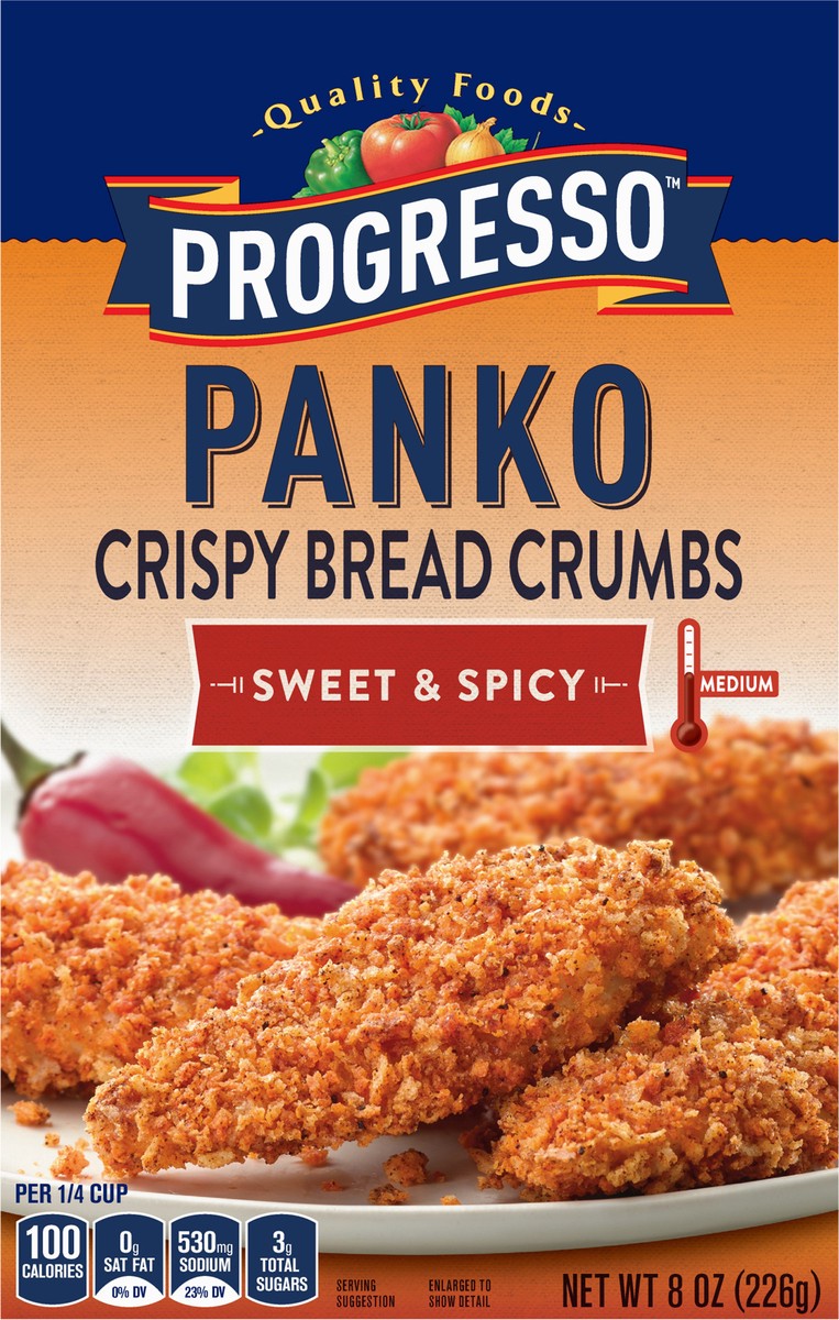 slide 5 of 14, Progresso Sweet & Spicy Panko Crispy Breadcrumbs, 8 oz