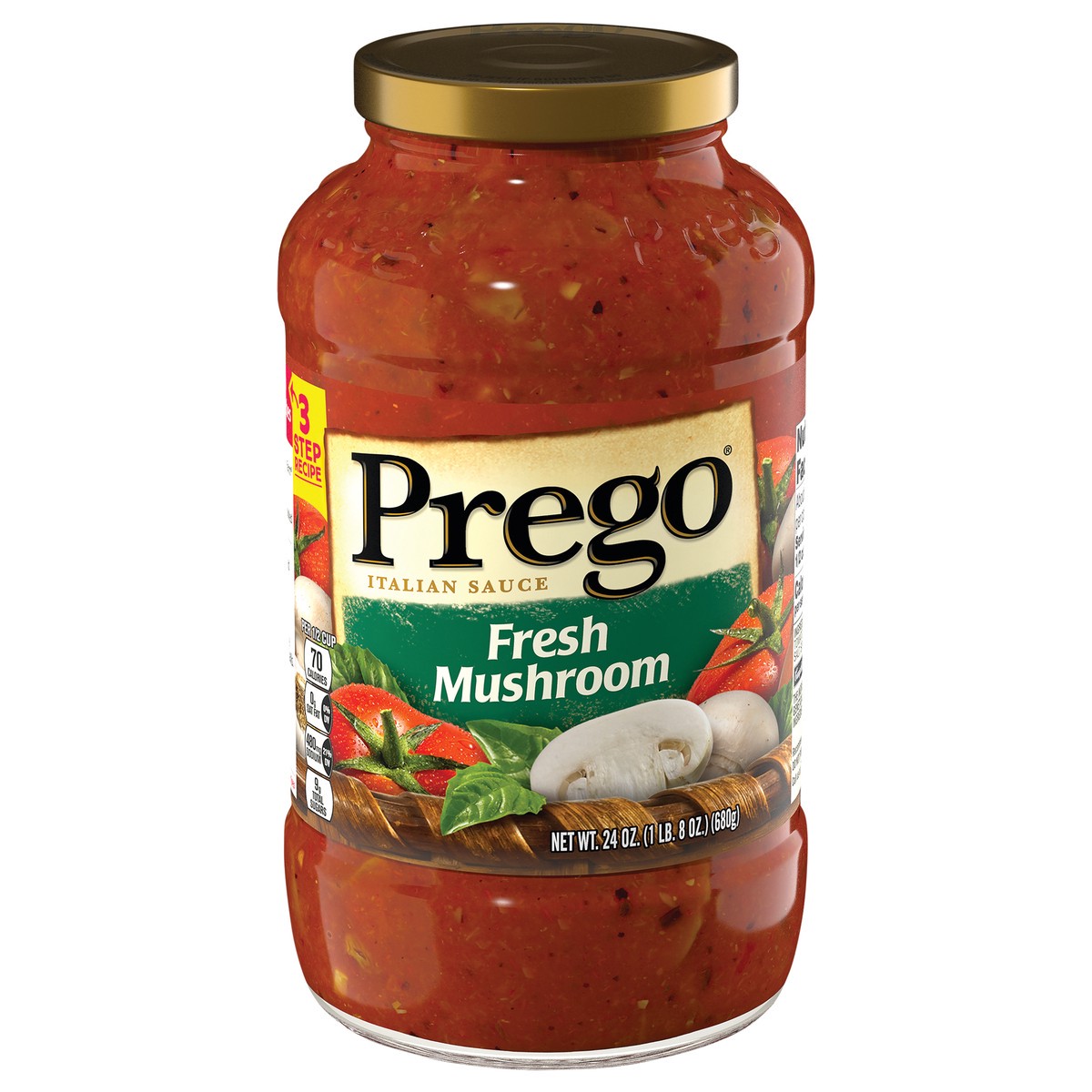 slide 1 of 8, Prego Fresh Mushroom Italian Pasta Sauce, 24 oz