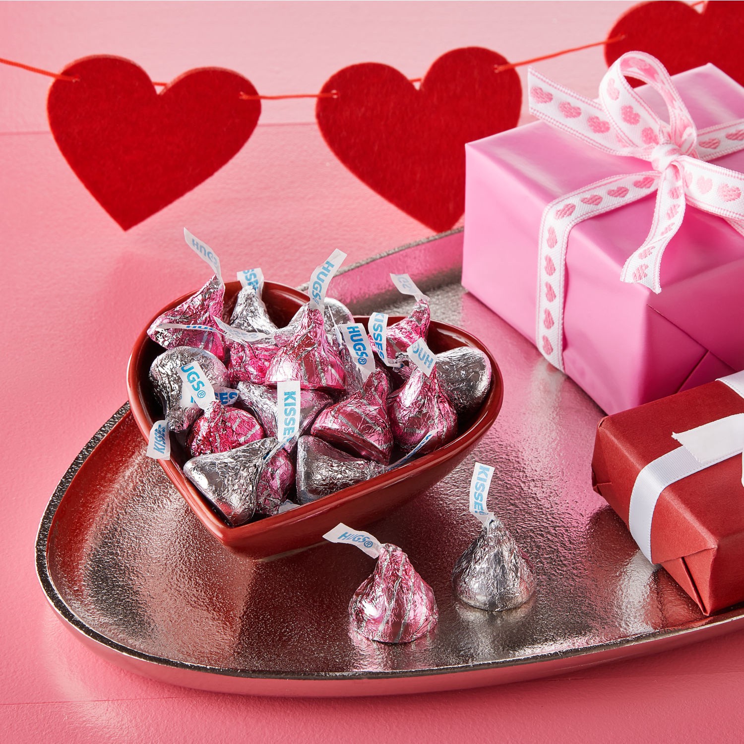 slide 6 of 8, Hershey's HUGS & KISSES Assorted Flavored, Valentine's Candy Gift Box, 6.5 oz, 6.5 oz