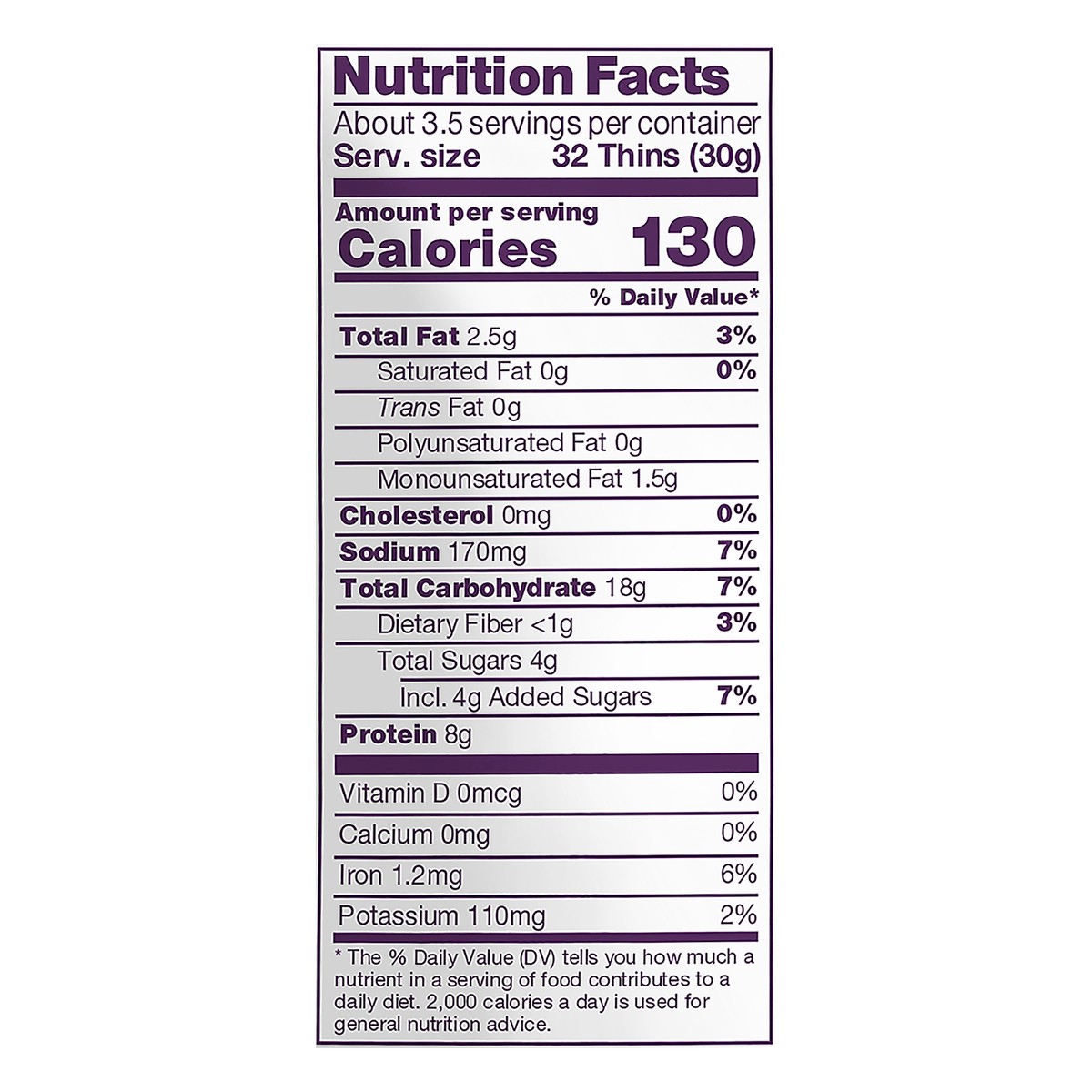 slide 2 of 8, Crunchmaster Protein Salted Caramel Brownie Thins 3.54 oz, 3.54 oz