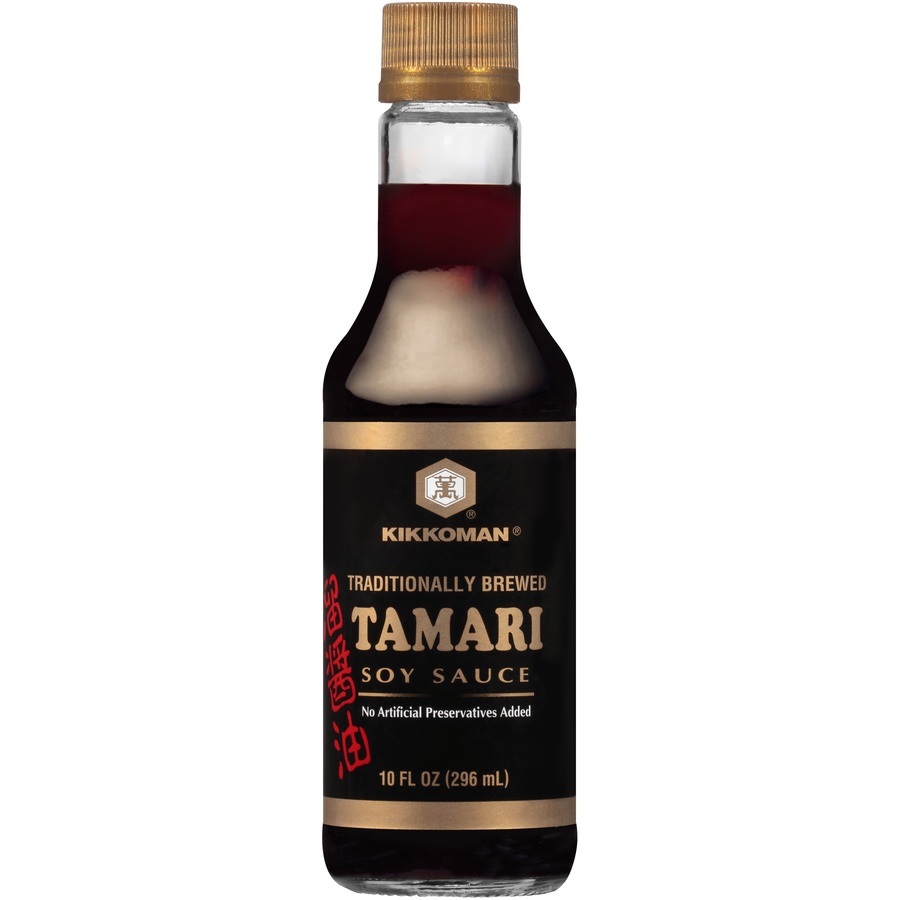 slide 2 of 7, Kikkoman Traditionally Brewed Tamari Soy Sauce, 10 fl oz