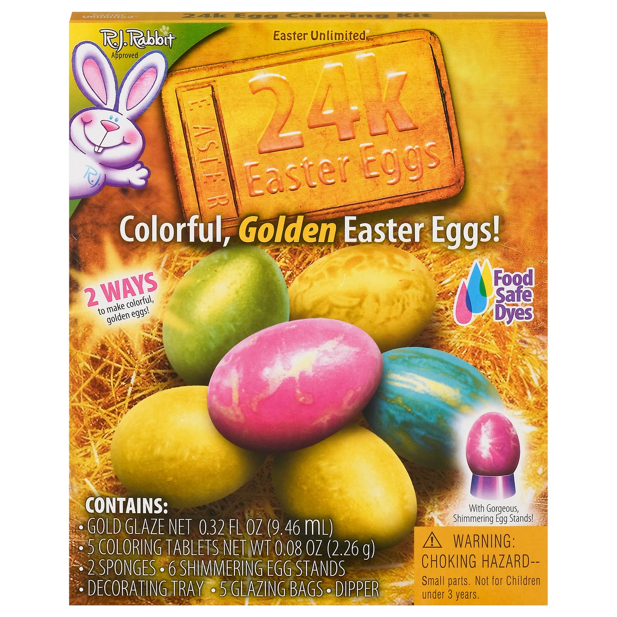 slide 1 of 1, Easter Unlimited Coloring Kit, 24K, Easter Eggs, Colorful, Golden, 1 Each, 1 ct