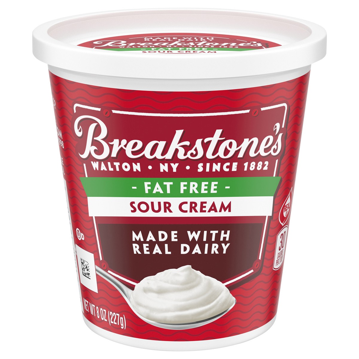 slide 1 of 10, Breakstone's Fat Free Sour Cream 8 oz. Tub, 8 oz