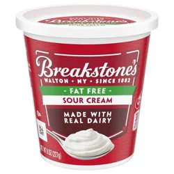 Breakstone's Fat Free Sour Cream, 8 oz Tub
