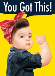 Avanti Card Encourage Baby Girl Bicep
