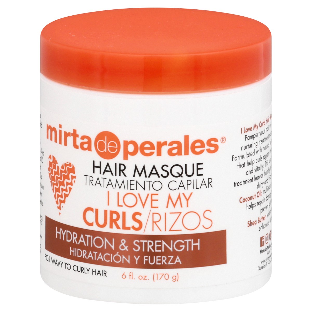 slide 3 of 9, Mirta de Perales Hair Masque, Hydration & Strength, 6 Ounce, 6 oz