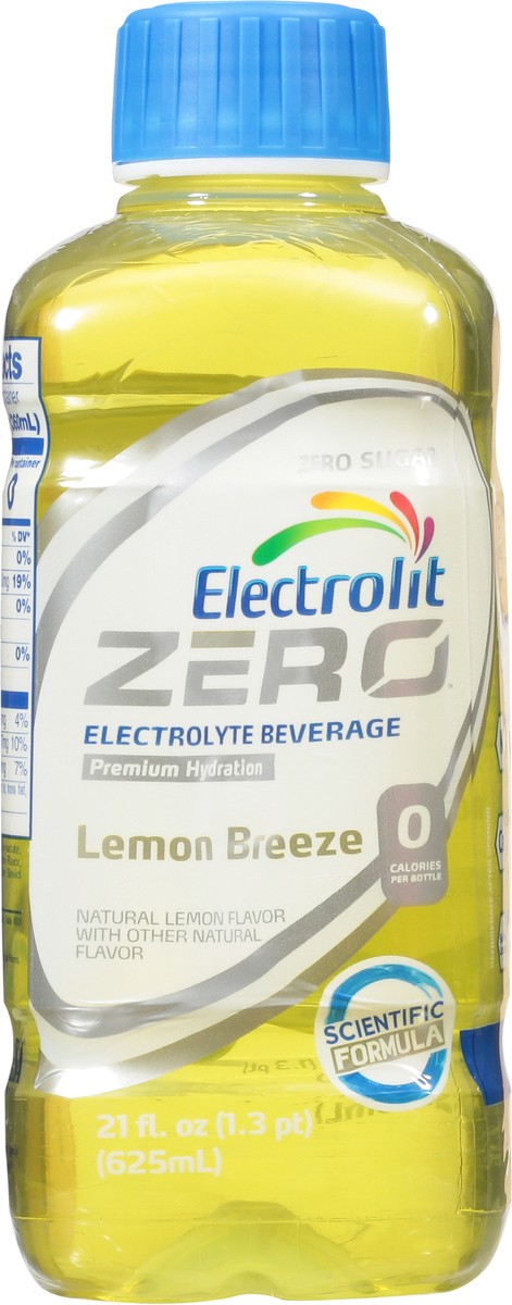 slide 6 of 14, Electrolit Premium Hydration Zero Sugar Lemon Breeze Flavored Electrolyte Beverage, 21 fl oz bottle, 21 fl oz