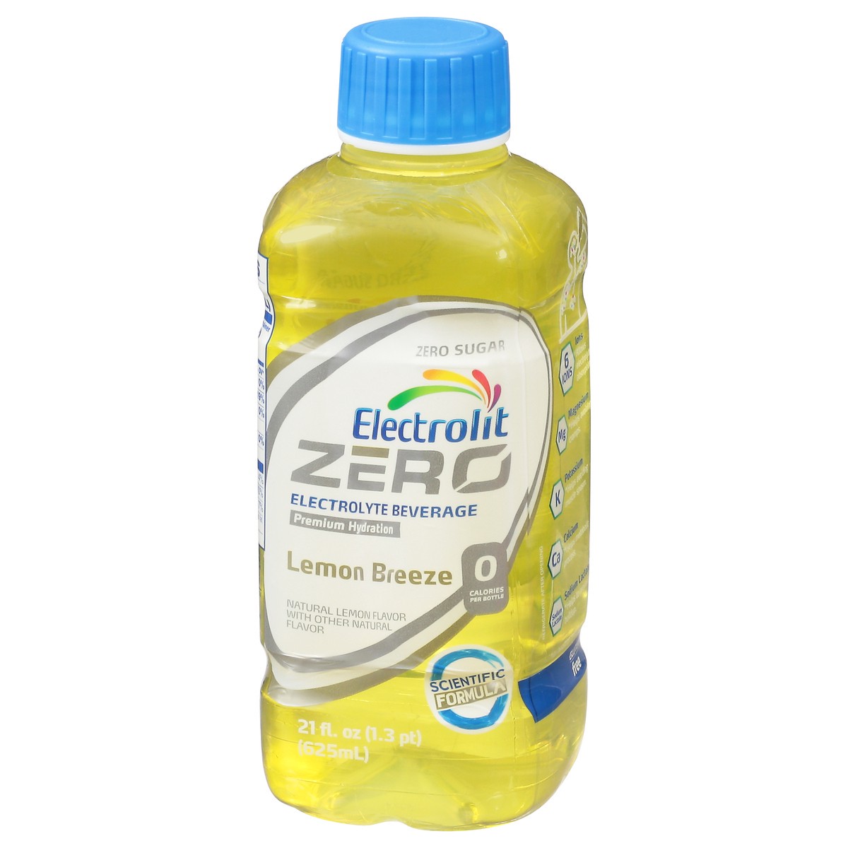 slide 12 of 14, Electrolit Premium Hydration Zero Sugar Lemon Breeze Flavored Electrolyte Beverage, 21 fl oz bottle, 21 fl oz