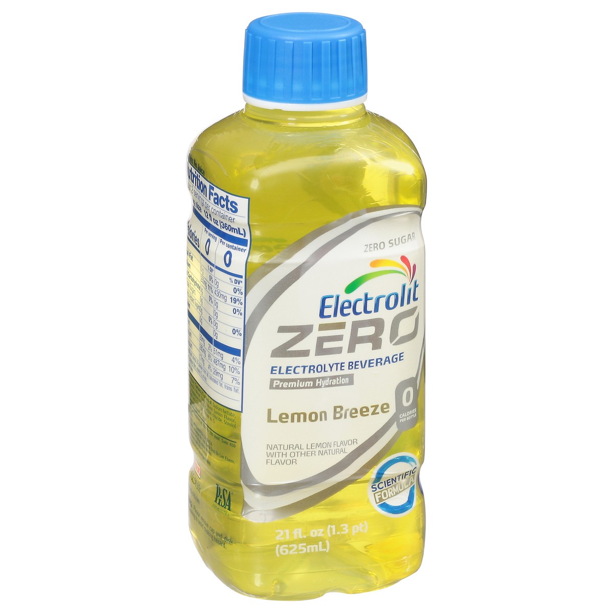 slide 3 of 14, Electrolit Premium Hydration Zero Sugar Lemon Breeze Flavored Electrolyte Beverage, 21 fl oz bottle, 21 fl oz