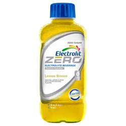 Electrolit Premium Hydration Zero Sugar Lemon Breeze Flavored Electrolyte Beverage, 21 fl oz bottle