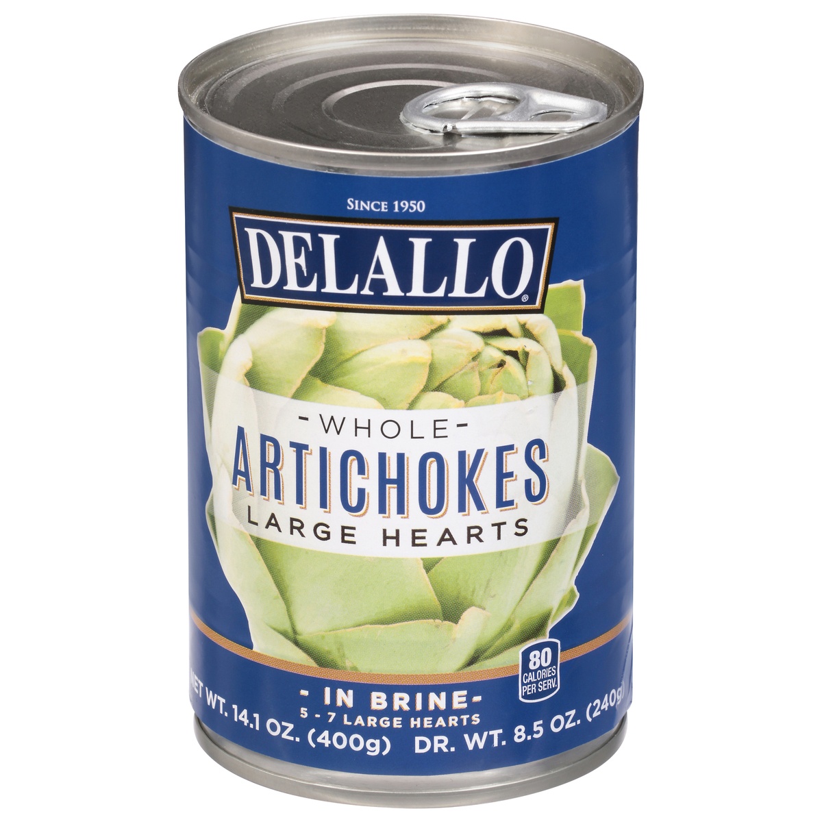 slide 1 of 1, DeLallo Large Hearts Whole Artichokes 14.1 oz, 14.1 oz