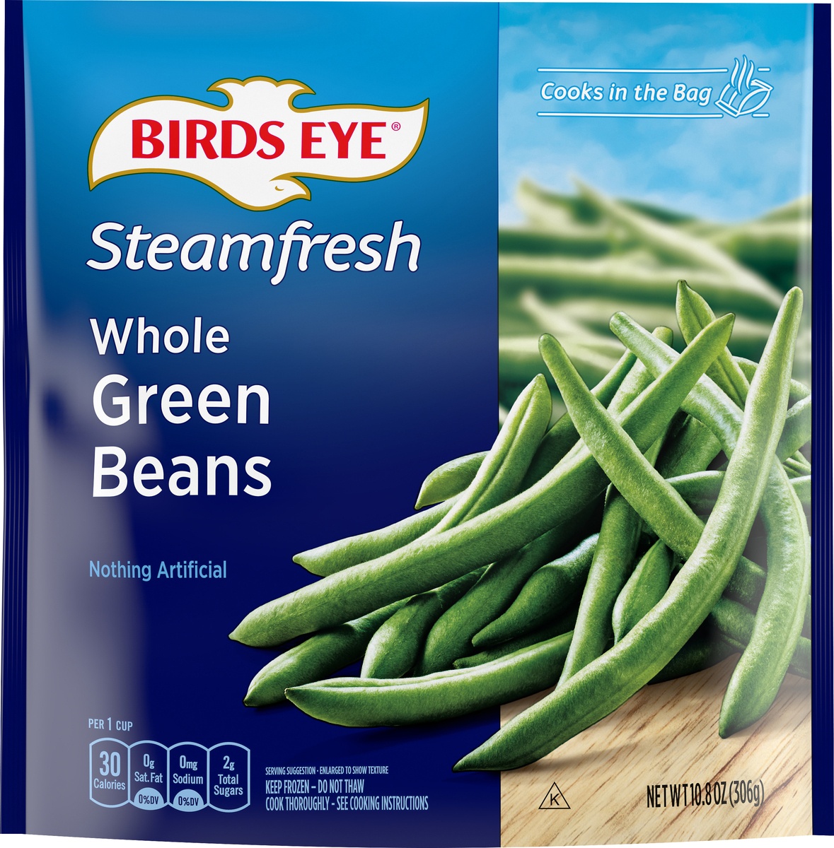 slide 9 of 10, Birds Eye Steamfresh Premium Selects Frozen Whole Green Beans, 12 oz