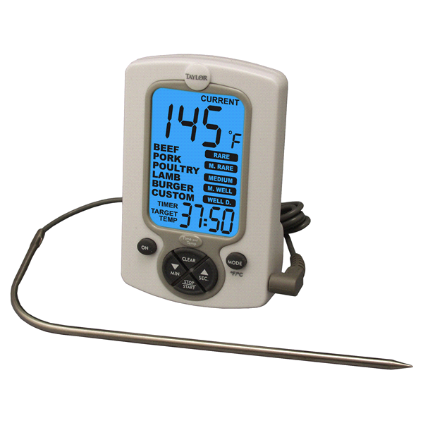 Taylor Pro Programmble Thermometer with Probe and Timer