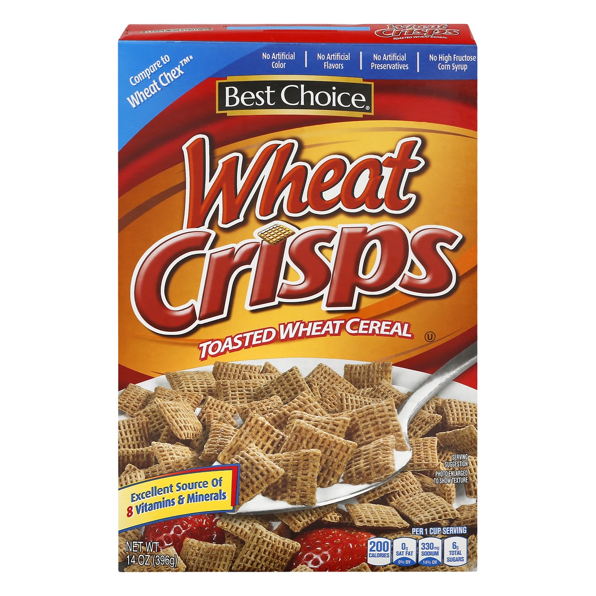 slide 1 of 1, Best Choice Wheat Crisps Cereal, 14 oz