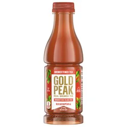Gold Peak Unsweetened Black Tea Bottle, 18.5 fl oz