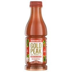 Gold Peak Unsweetened Black Tea Bottle, 18.5 fl oz