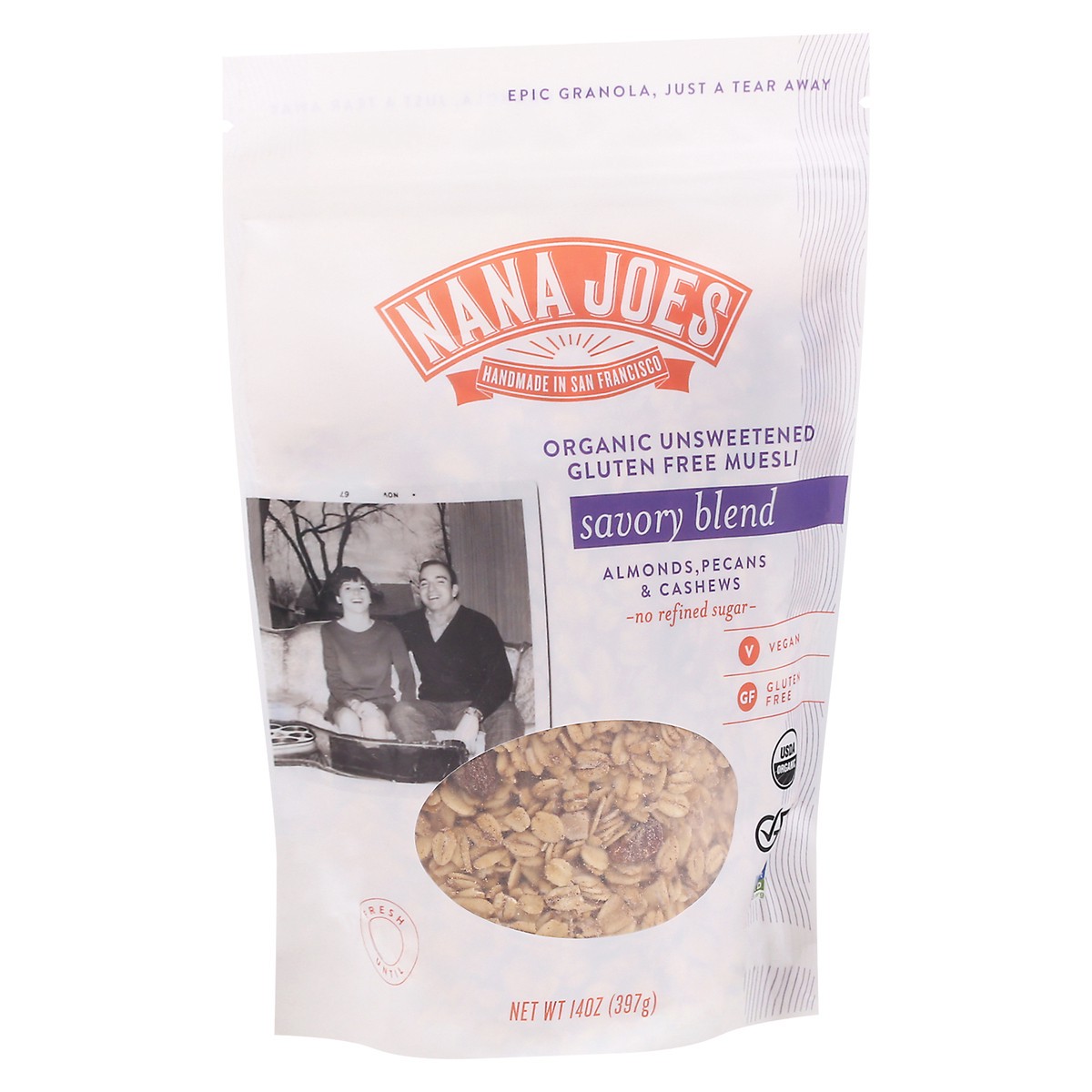 slide 5 of 9, Nana Joes Savory Blend Organic Unsweetened Gluten Free Muesli 14 oz, 