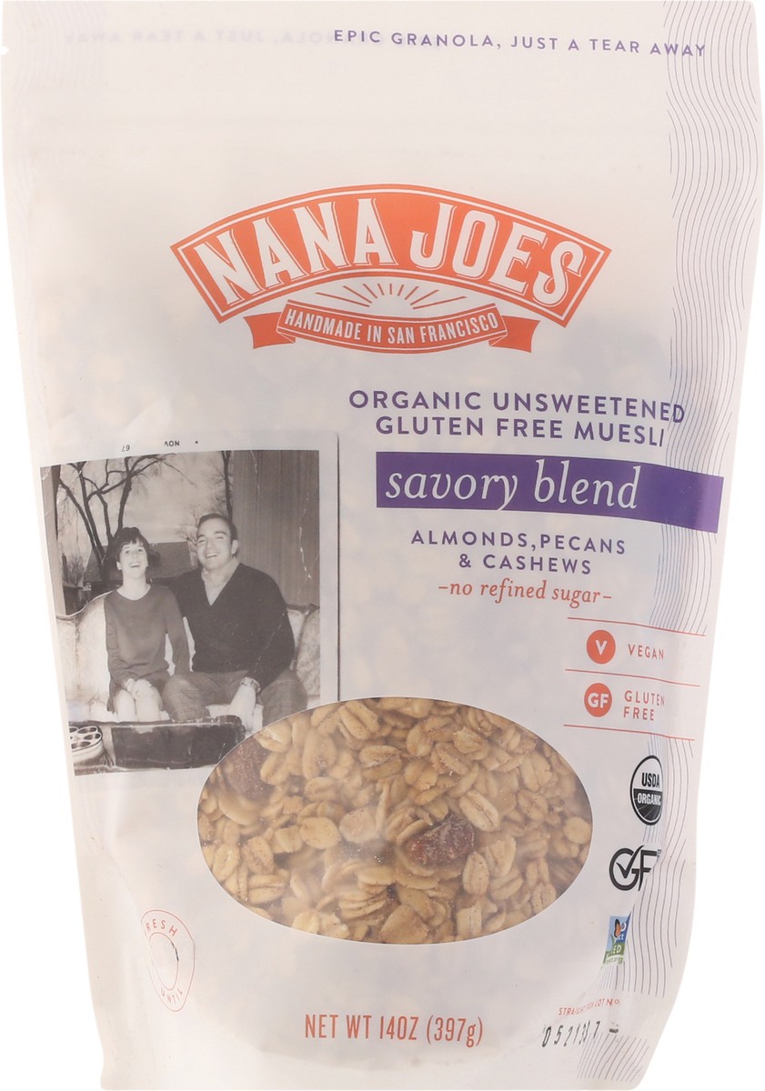 slide 6 of 9, Nana Joes Savory Blend Organic Unsweetened Gluten Free Muesli 14 oz, 