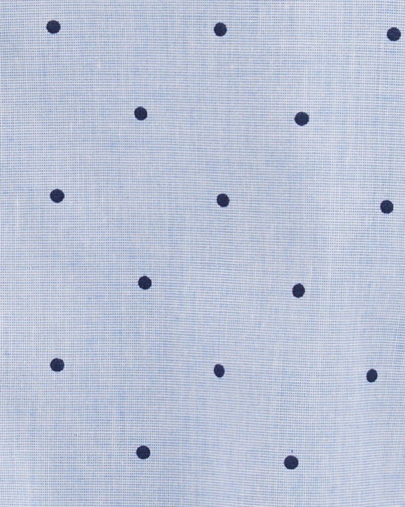 slide 3 of 3, Oshkosh Baby Polka-Dot Button-Front Bodysuit Blue 18M, 1 ct