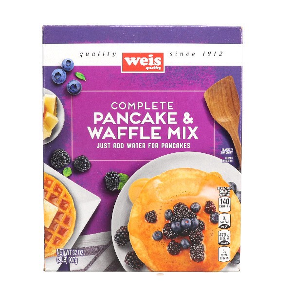 slide 1 of 6, Weis Quality Original Pancake and Waffle Mix, 2 lb