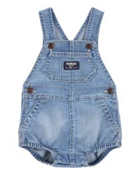 Oshkosh Baby Denim Bubble Romper - Blue - 12M