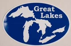 Euro Sticker Great Lakes Reverse Blue