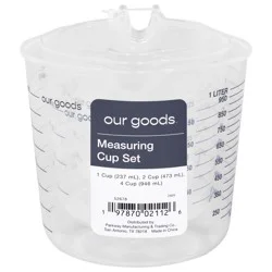 our goods Plastic Measuring Cup Set