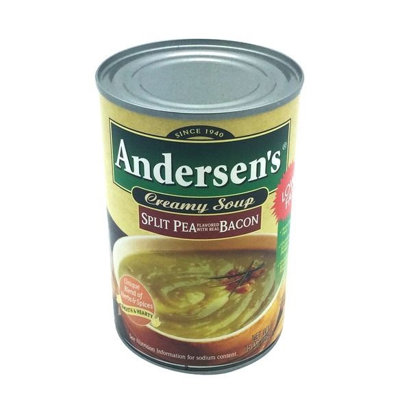 slide 1 of 3, Andersen's Soup, Creamy, Split Pea, Flavored With Real Bacon, 