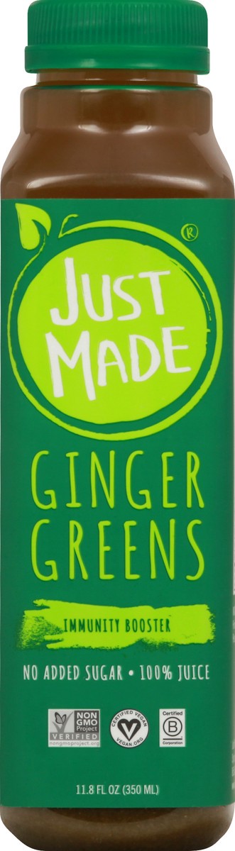 slide 13 of 13, Just Made Ginger Greens Immunity Jce - 11.8 oz, 11.8 oz